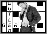 szary garnitur, Gerard Butler